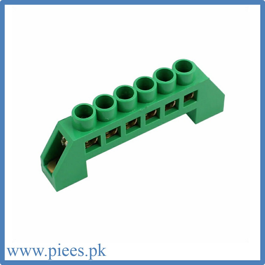 XP0609A 6 Positions Green Strip Copper Terminal Connector PIEES